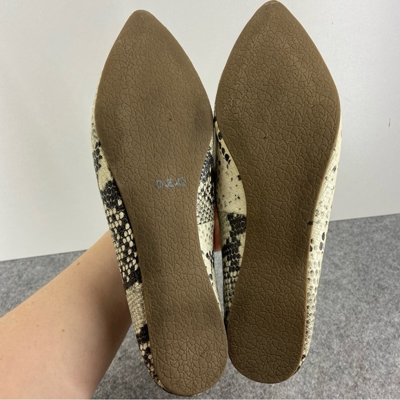 Madden Girl Leather Snakeskin Pointed Toe Slip On Loafers Women’s Size 10 - Picture 5 of 7